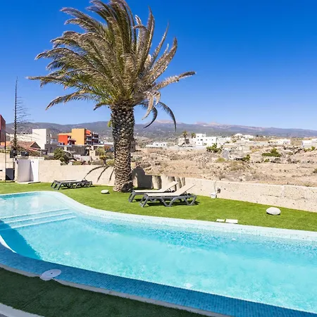 דירה Oasis Tenerife Con Piscina Climatizada, Cocina Exterior Y Barbacoa