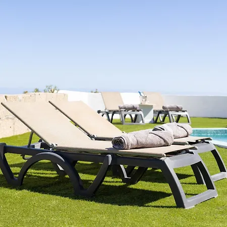 Oasis Tenerife Con Piscina Climatizada, Cocina Exterior Y Barbacoa דירה