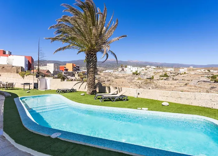 Apartament Oasis Tenerife Con Piscina Climatizada, Cocina Exterior Y Barbacoa